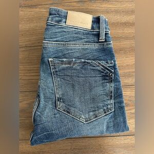 Buckle Black Blue Denim Skinny‎ Jeans Size 0/2 Great Condition
